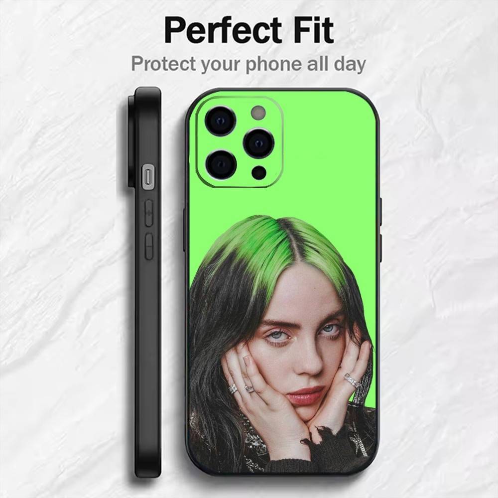 Чехол для телефона Billie Singer E-Eilish WILDFLOWER для iPhone 17, 16, 15, 14, 13, 12 Plus, Max, мягкий силиконовый, черный
