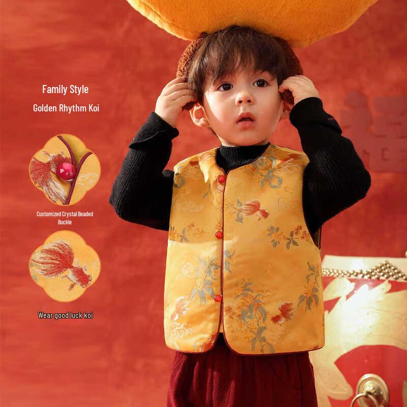 LUSON Baby Boys' Chinese New Year Quilted Vest