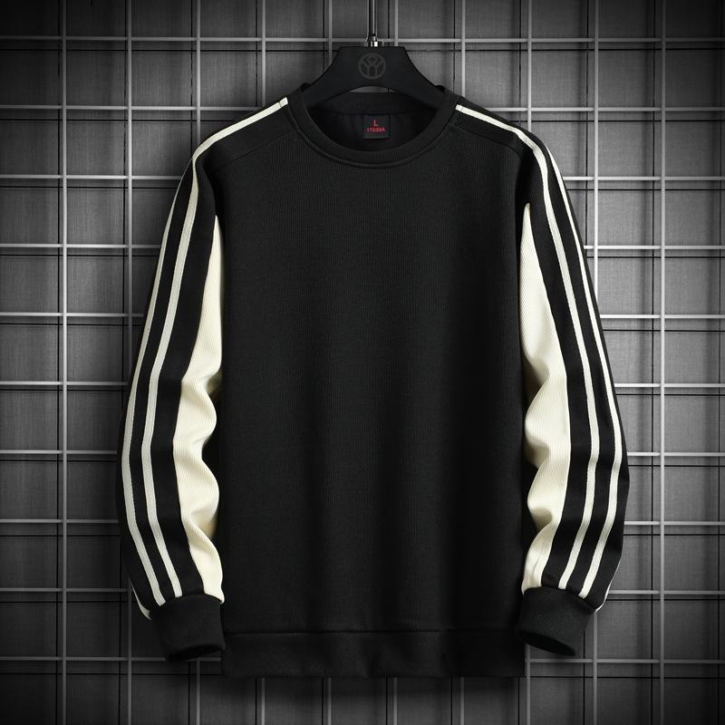 Men's Sweatshirt New Autumn New Versatile Long-sleeved T-shirt Pullover Round Neck Sweatshirt Men's Bottoming Shirt Large Size