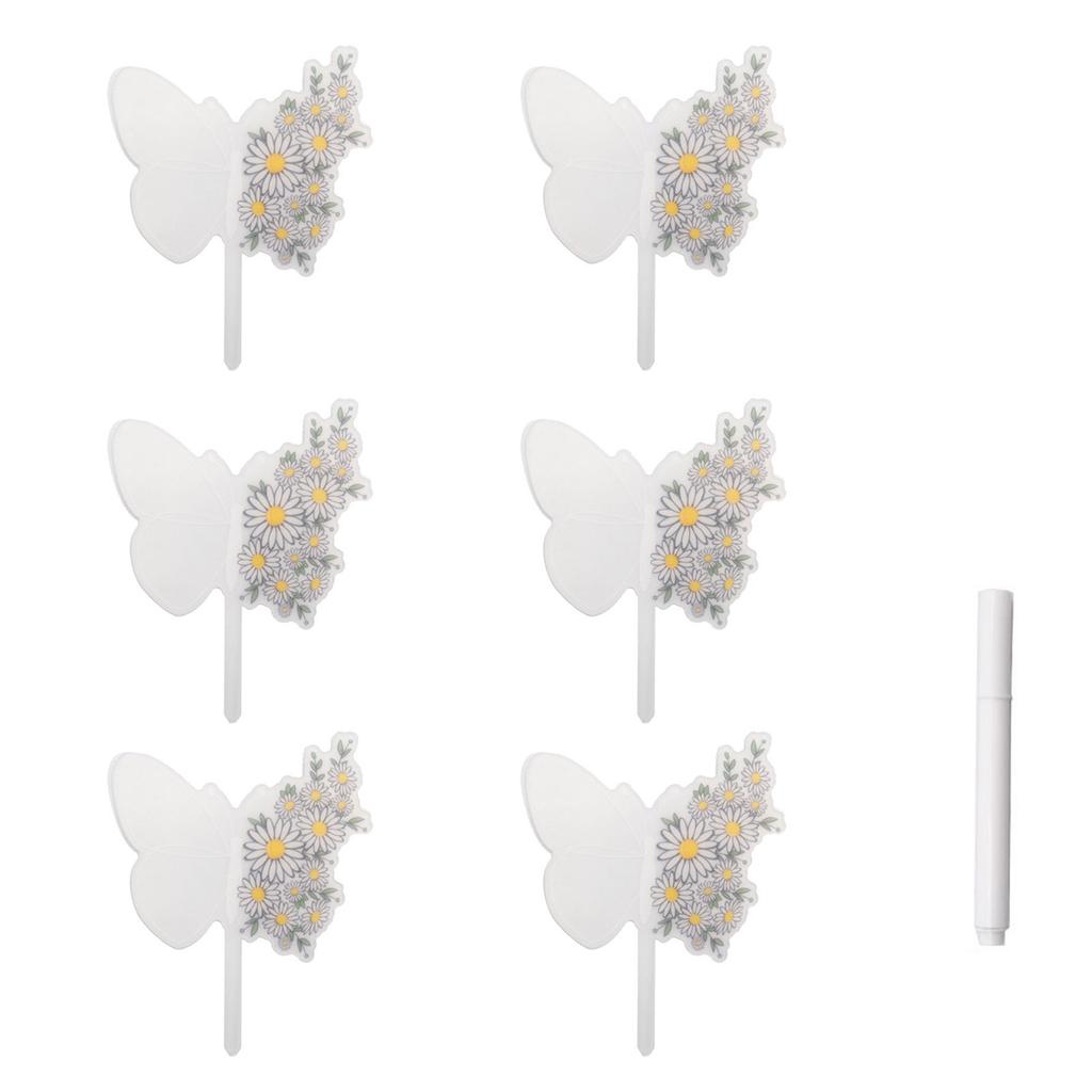 6/12 шт., этикетки для уличных растений, водонепроницаемые акриловые маркеры для растений, маркеры для питомника, украшения для трав, цветов и овощей