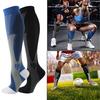 1 Pair Unisex Sport Socks Compression Yoga Socks Knee Length Long-tube High Elasticity Wrapping Anti-slip Socks Warmth Stockings for Daily Life