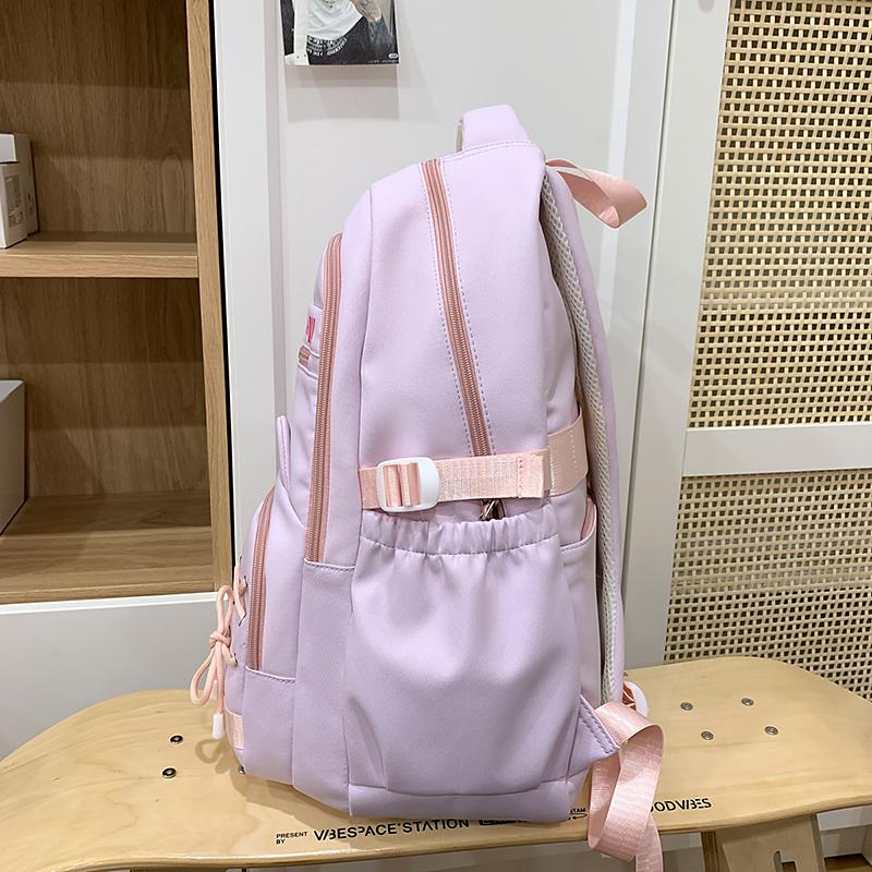 Cartoon Cat Студенческий школьный рюкзак женский легкий рюкзак с несколькими отделениями большой емкости