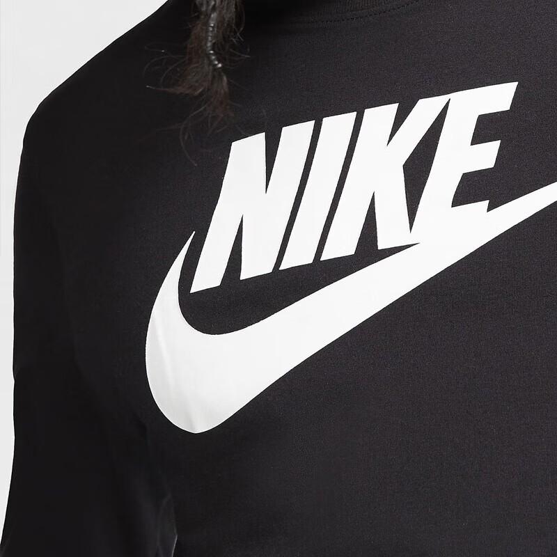 Nike Футболка с круглым вырезом и длинным рукавом с логотипом, мужская, черная CI6291-010