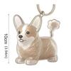 Transparent Pet Hair Keychain Dog Shape Puppy Pendants Cartoon Dog Hair Storage Box  Jewelry Gift