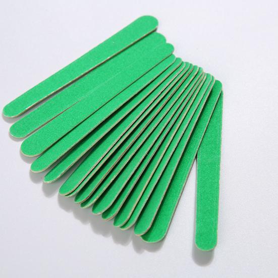 20/100Pcs 100/180 Grit Wooden Nail Files Compact Portable Multipurpose DIY Disposable Nail Files Manicure Tool Set