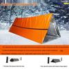 Портативная аварийная утепленная палатка для выживания с одеялом из алюминиевой пленки для кемпинга и альпинизма