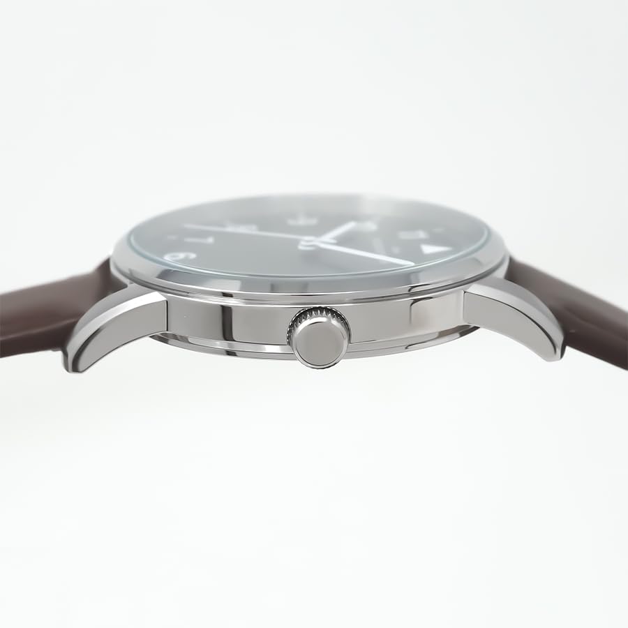 The Clock House Reasonable Series Watch Quartz Battery Operated Business Casual Green Dial Brown Leather Strap MBC5004-GR1B Men's