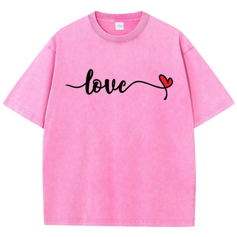 Черная футболка с рисунком Love Art Font Design Tee Clothing Мужская универсальная домашняя футболка Эстетическая футболка для отдыха на открытом воздухе, большой праздничный топ