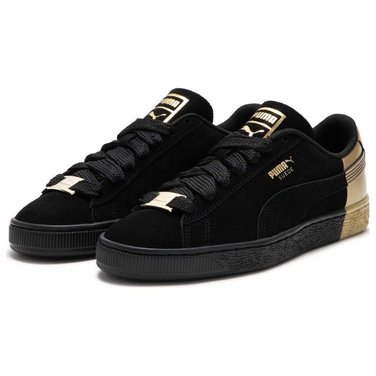 PUMA Suede Dance Crew Unisex Black Gold Metallic 398306-01