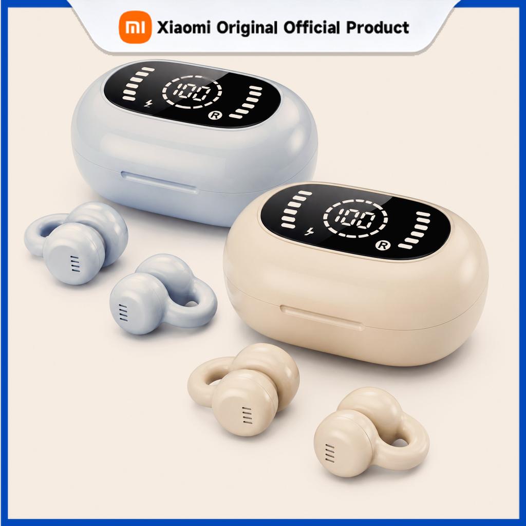 Xiaomi New Mirror-Style OWS Ear Clip Wireless Bluetooth 5.4 Headphones Noise Reduction Lossless Audio for Sports Music
