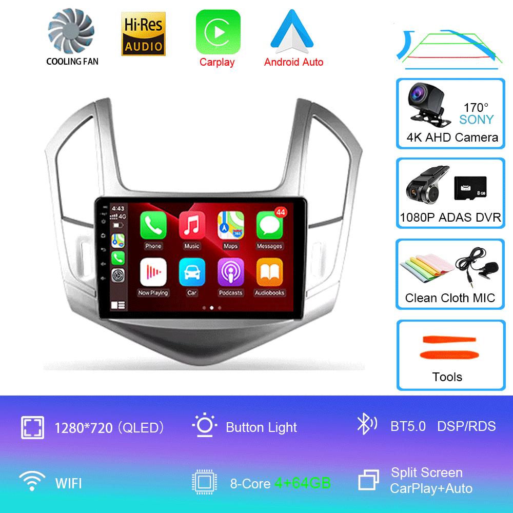 Android 14 Android 14 для Chevrolet Cruze J300 J308 2012 - 2015 Мультимедиа Видео Плеер Навигация стерео GPS Нет 2din 2 din dvd