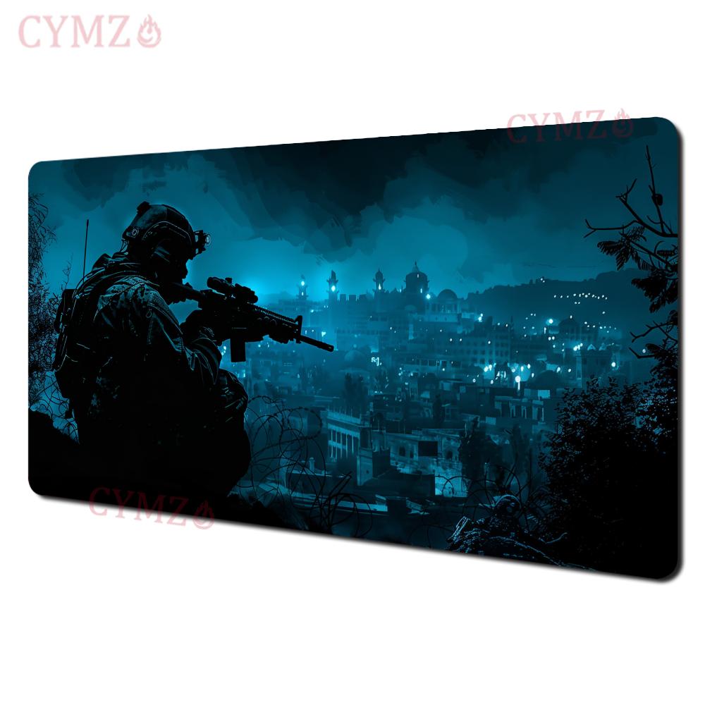 Tactical Soldier theme large gaming Mouse Pad Desk Mat with Stitched Edge antislip Durable offices accessories Gaming mouse mat