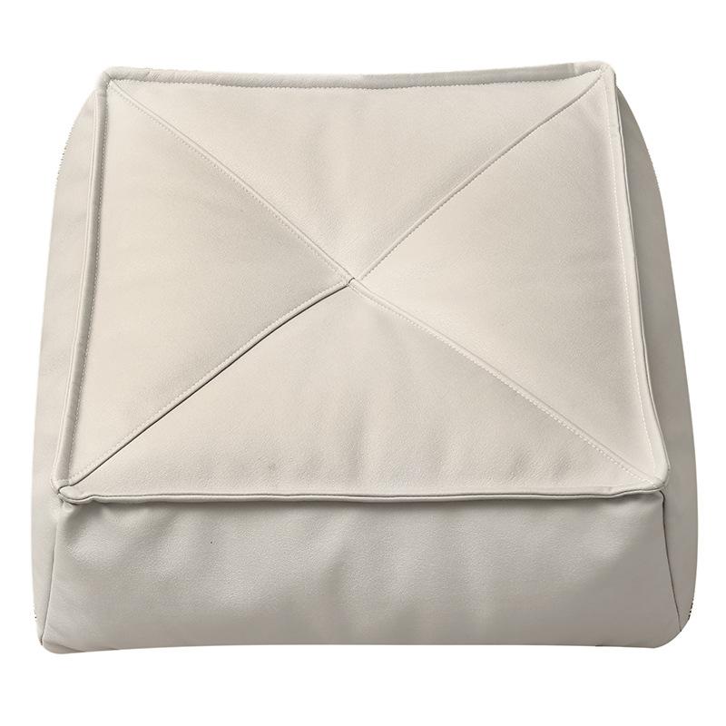 Japanese Style Futon Unstuffed Moroccan Cushion Cover Artificial Leather Pouf Ottoman Meditation Cushion Cover Bay Window Decor