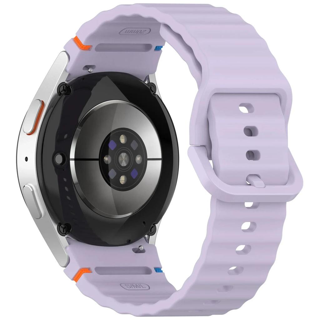 Официальный силиконовый ремешок для Samsung Galaxy Watch 7/FE/6/5/4 44мм 40мм Браслет наручный Galaxy Watch 6 4 Classic 47/43/46/42мм