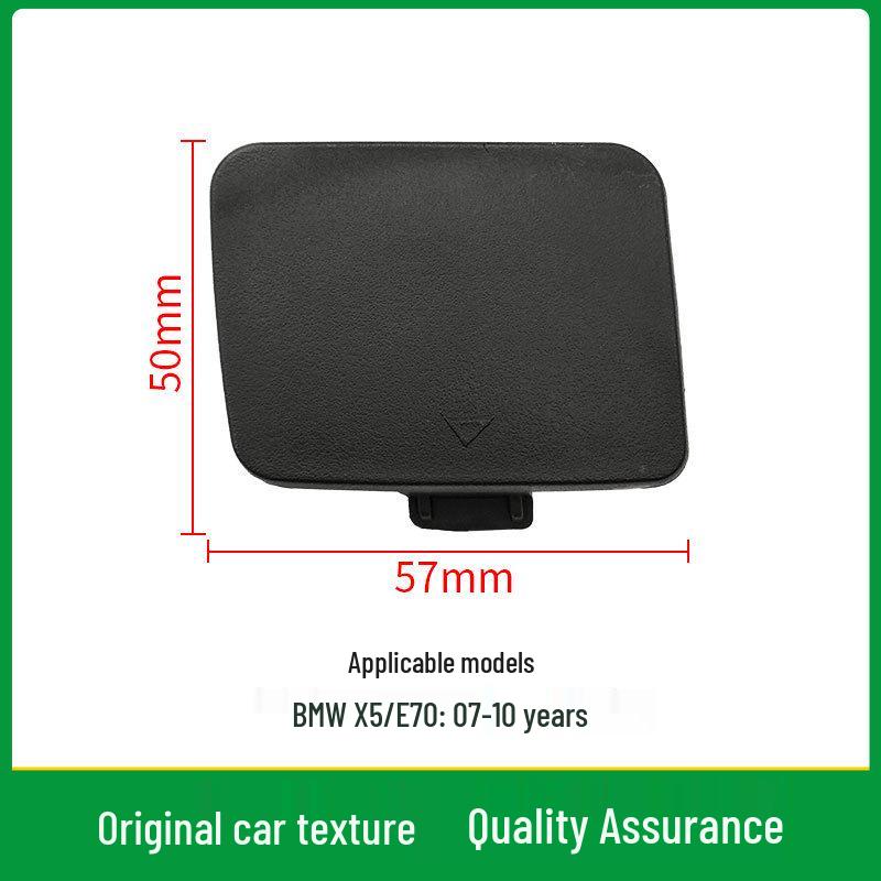 BMW X5 E70 Rear Bumper Towing Eye Cover, Tow Hook Hole Rescue Cover, Part 51127158447