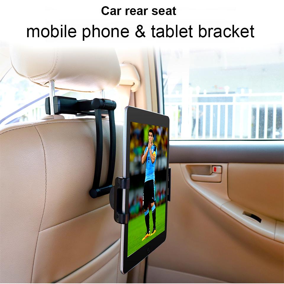 Cellphone Stand Tablet Holder for Car Backseat 360 Degree Rotation Mount Rear Seat Flexible Bracket
