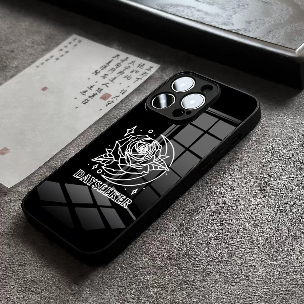 Чехол для телефона с ремешком Dayseeker для 17 Pro Max IPhone 16 Pro 15 12 11 13 Mini X XR XS 14 Plus SE Стеклянная крышка