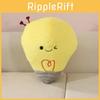 Cuddly Yellow Light Bulb Plush Toy  Kids And Teens Room Decoration Ornaments