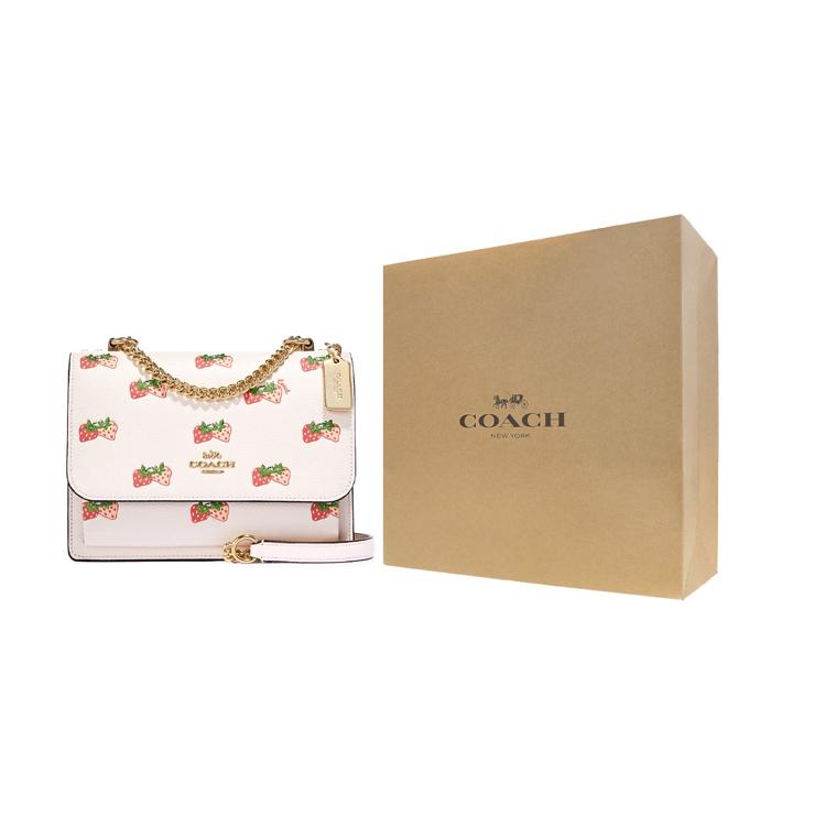 New COACH Klare Leather Trunk Bag, Shoulder Bag, Crossbody Bag Trumpets Women's CB599-IMCAH