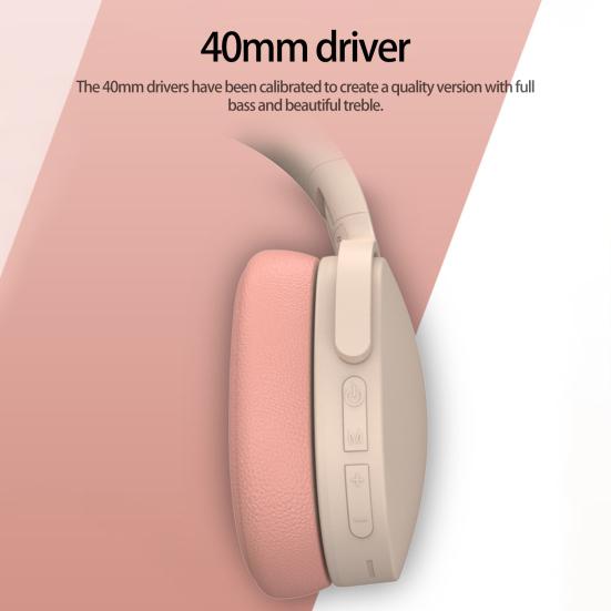 Wireless Headset HiFi Foldable Intelligent Noise Reduction Ergonomic Bluetooth-compatible 5.1 Stereo Over Ear Headphone Audio Accessories