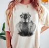 Funny Capybara With Glasses Shirt, Cute Animals Unisex T-shirt Family Birthday Gift Adult Kid Toddler Tee, I Pull Up Capybara Lover Tee