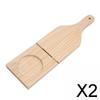 2x Деревянные картофелемялки Мялка для жареных бананов для фаршированных плантанов Гаджеты Деревянный прибор для приготовления тостонес