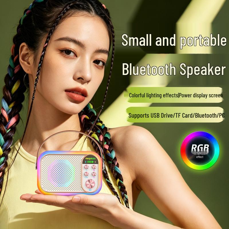 Высококачественная беспроводная Bluetooth-колонка с долгим временем работы от аккумулятора и мощным сабвуфером для дома и улицы