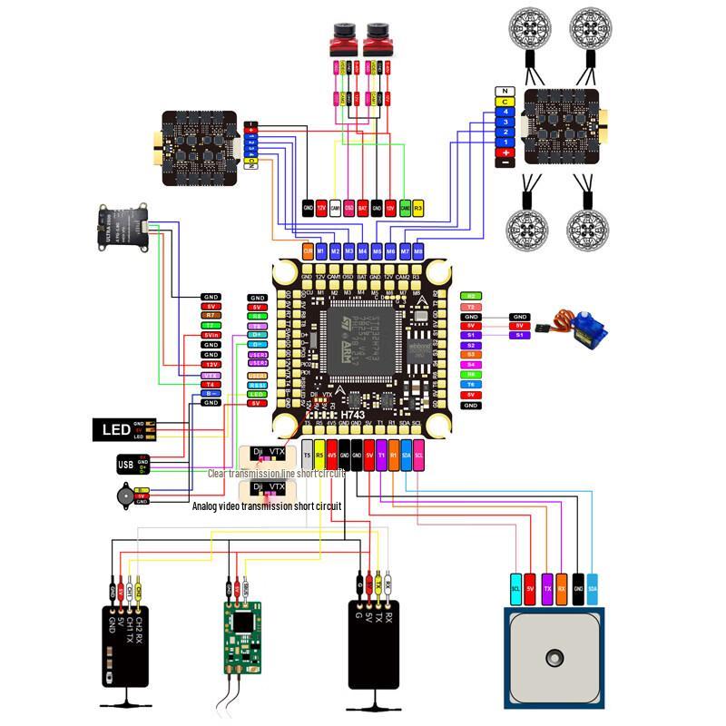 DaKe H743 FPV Flight Controller Stack