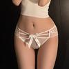 Women's Silky Satin Panties Sexy Invisible Lace Briefs Low Waist Bikini Underwear Seamless Breathable Underpants