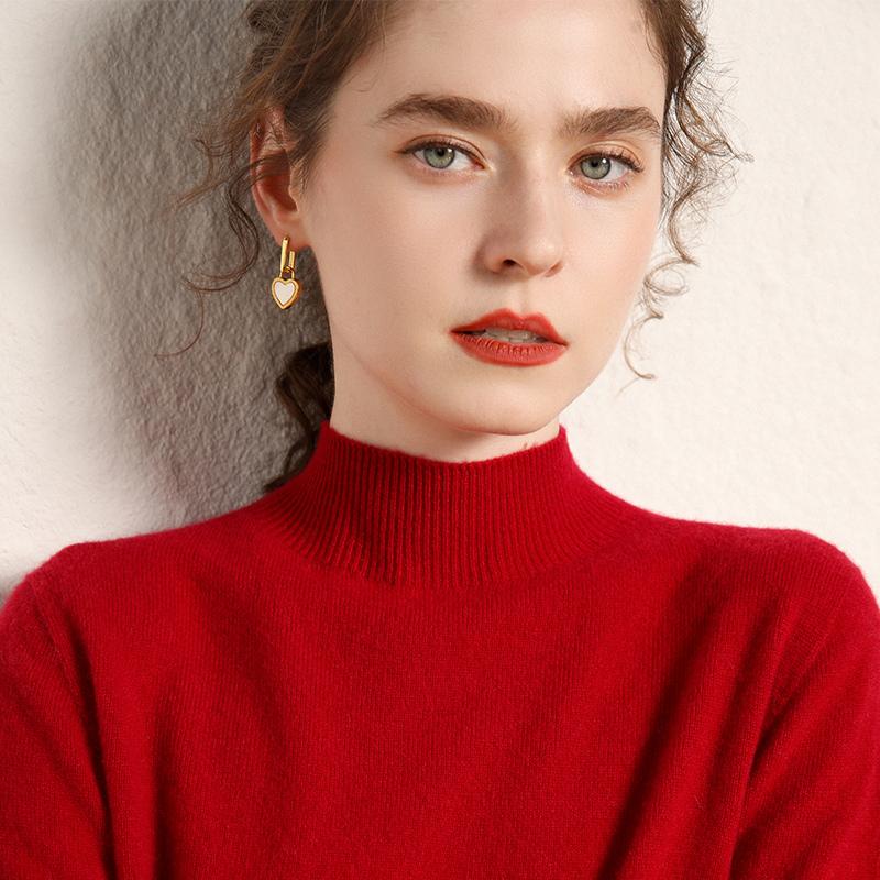 Women's Cashmere Sweater Qinghe Cashmere 100% Cashmere Women's Autumn and Winter Cashmere Sweater Soft and Warm