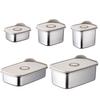 Удобное герметичное уплотнение сохраняет свежесть, нержавеющий контейнер для пищевых продуктов из нержавеющей стали, кухонные аксессуары, коробка для консервирования пищевых продуктов