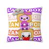 Cute Loki Fox Square Pillowcase Lanky Cartoon Cushion Cover Fun Polyester Decorative Seat Pillowcase