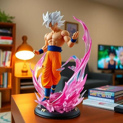 25 см аниме Dragon Ball персонажи Monkey King фигурки Супер инстинкт Супер Сайян статуэтка ПВХ светящаяся модель коллекция подарки