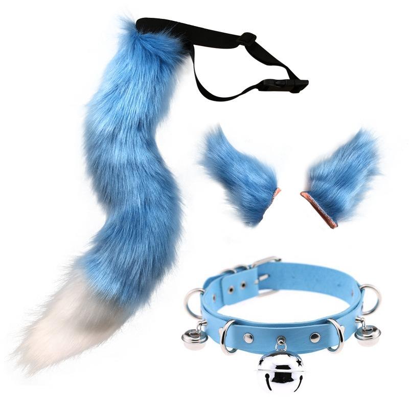 Anime Animal Tail Cosplay Costumes Props Cat Fox Plush Tails Role Play Halloween Party Kawaii Accessories
