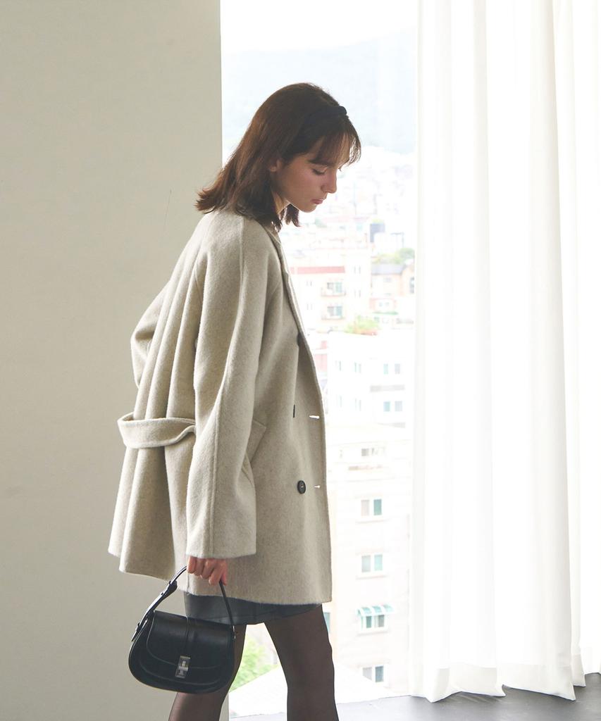 SLOWLOLLI Classic Double Button Handmade Coat_3 Colors
