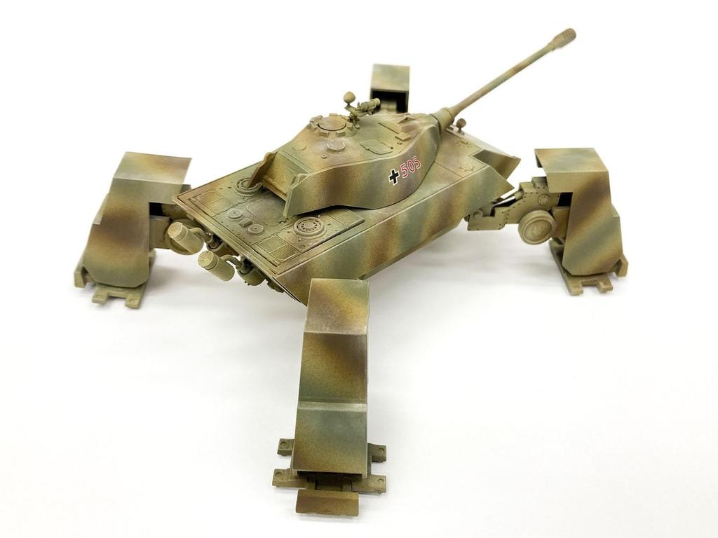 Rocket Models German Type Tusk Turret G with Operation January Plastic Model Kit 47062 1/72 Biela-Füssler Ausf. 12.8cm Gun, Typhoon, 1942, (Tank)