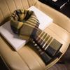Men's Wool Scarves, Winter, Autumn and Winter, Thickened and Warm, Versatile Plaid Striped Scarves, High-end Gifts.