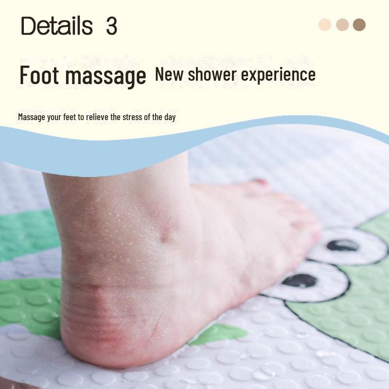 Противоскользящий коврик для ванной комнаты из ПВХ: Водонепроницаемый коврик для душа и ванны с присосками для безопасности