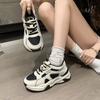 Женская белая спортивная обувь для бега, дышащая повседневная обувь, противоскользящая, износостойкая, с толстой подошвой, женская обувь осеннего времени