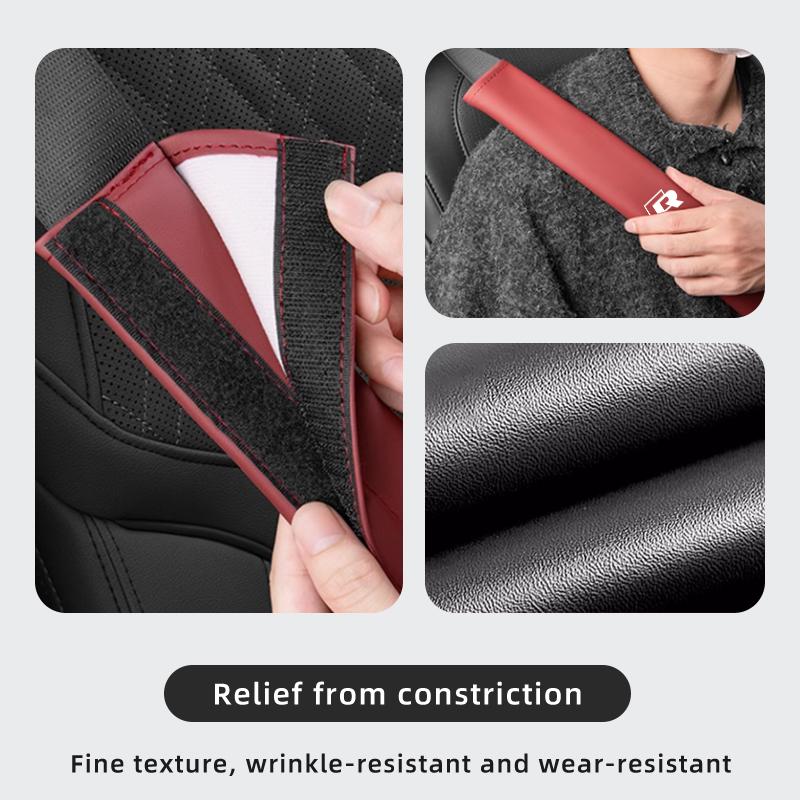 abcd1 Car Seatbelt Shoulder Cover Seat Belt Guard Pad Protection For VW Passat Golf Tiguan Polo Scirocco Jetta CC GTI Touareg Touran