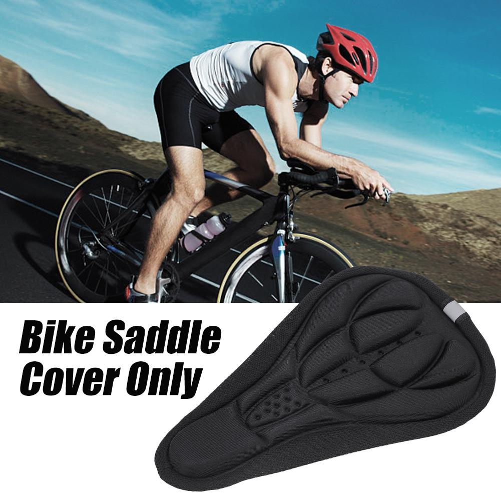 3D Mountain Road Bike Breathable Soft Seat Saddle Cover (Black)