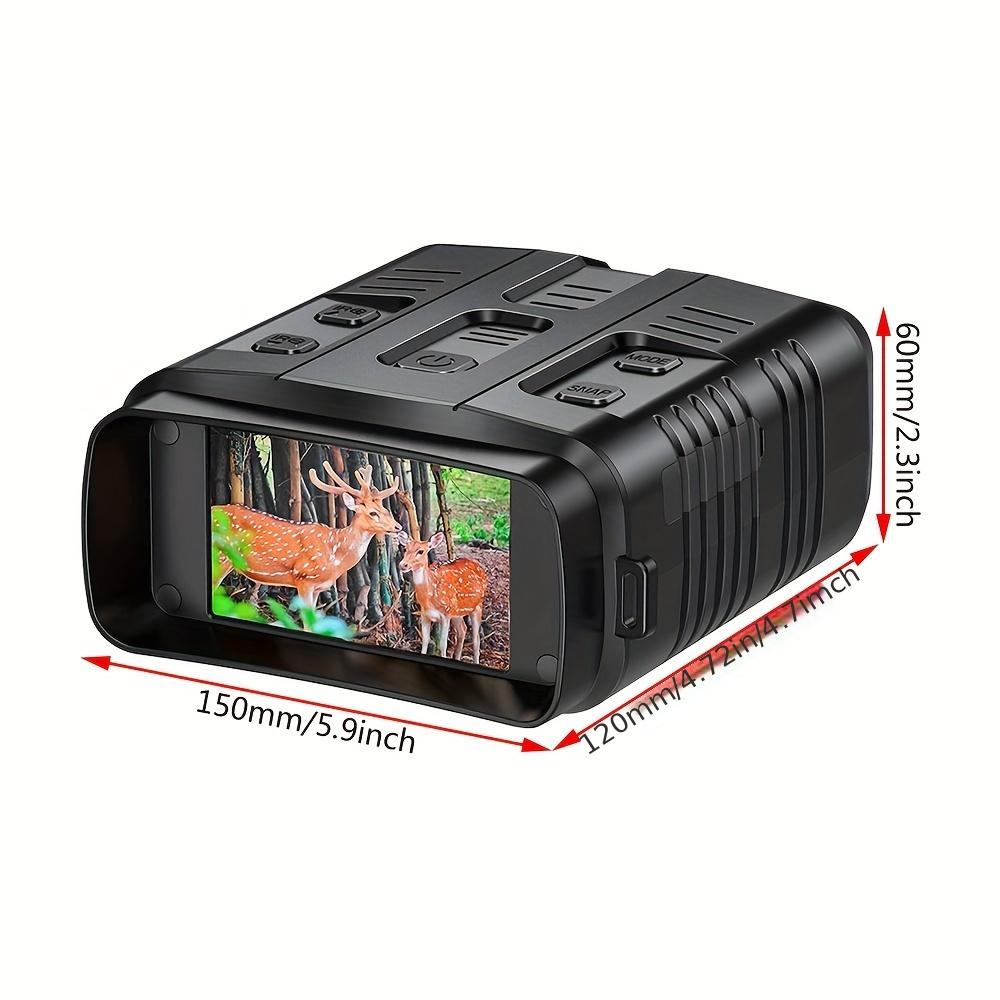 R19 Digital Night Vision Binocular 4K 1080P 3W Infrared Goggles with Recorder 984ft Viewing Range for Full Darkness Hunting and Camping HD LCD Screen