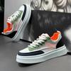 Men's Shoes Summer 2025 New Breathable Little White Shoes Mesh Platform Sports Casual Shoes Men's Trendy Brand Low-top Board Shoes