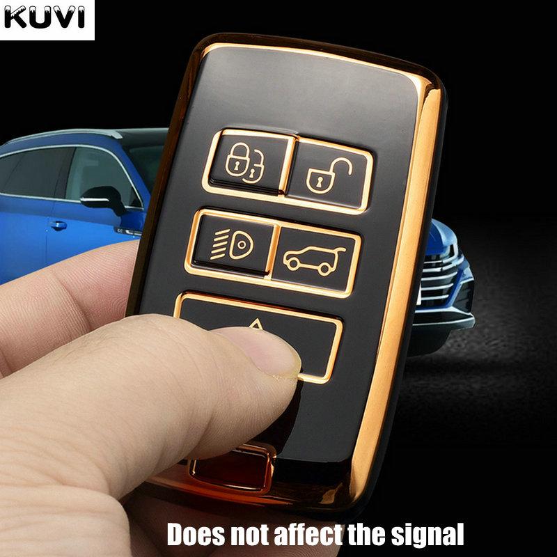 Чехол для дистанционного ключа из ТПУ для автомобиля, брелок для Land Rover Range Rover Sport Velar Evoque Freelander2 Discovery Jaguar XF XJ XJL XE