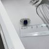 Silver Ring with Sapphire Nano 3.533ct, Product Weight 3.89 G (2171270)
