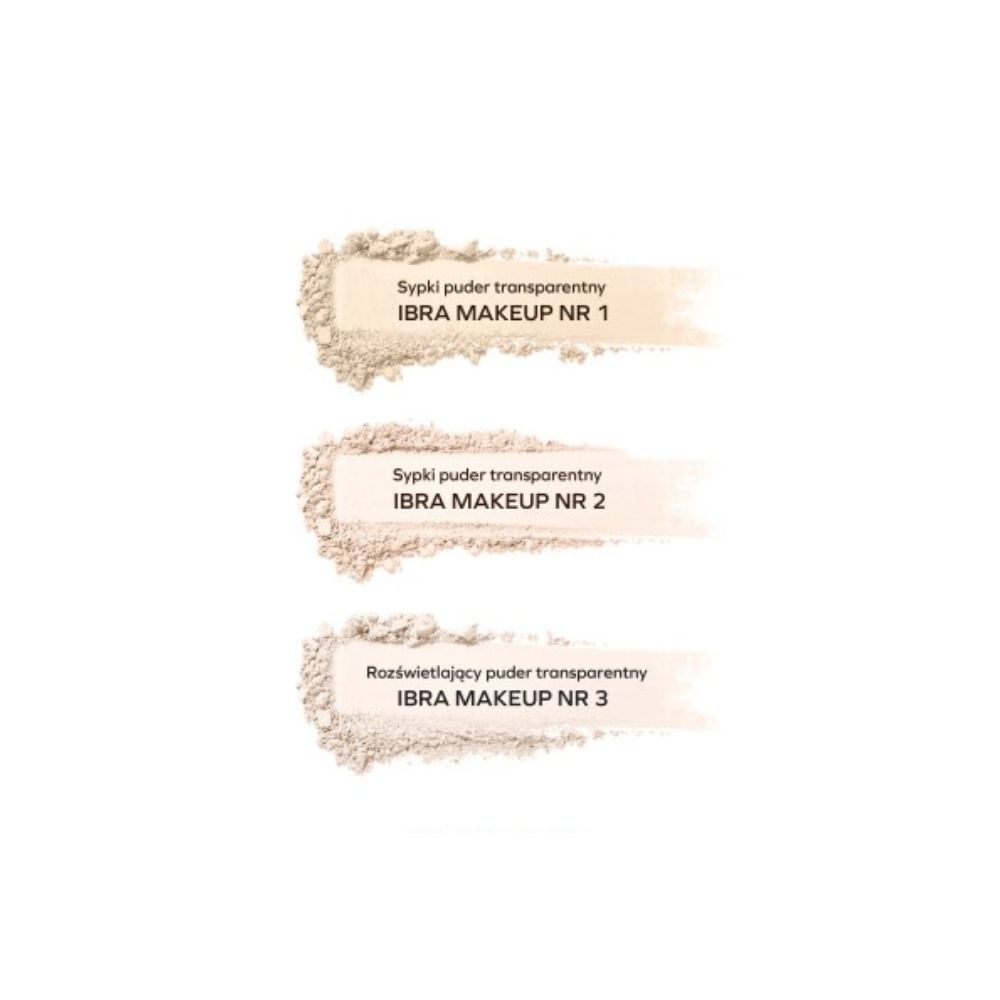 IBRA Makeup Sypki puder transparentny Nr 1 12 g