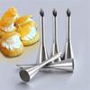 Milk Cream Icing Piping Nozzles Tips Fondant Puffs Cake Decorating SugarCraft Dessert