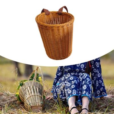 Плетеный рюкзак из имитации ротанга ручной работы для отпуска, выходных, фермы, сада, хранения, кемпинга