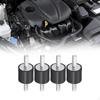 4 Pieces Rubber Shock Absorber Anti Vibrations Isolator Mounts W/Double Threaded Stud