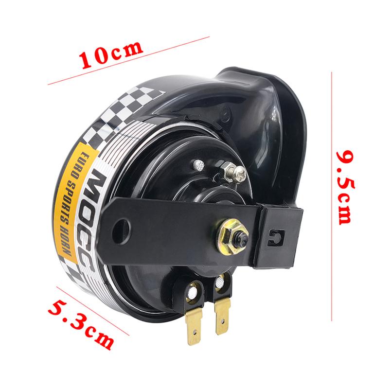 12V Snail Air Horn Loud Universal Motorcycel Horn 130dB 510hz Air Motorcycle Horn for Motorcycle Car for Motorbike Truck Vehicle